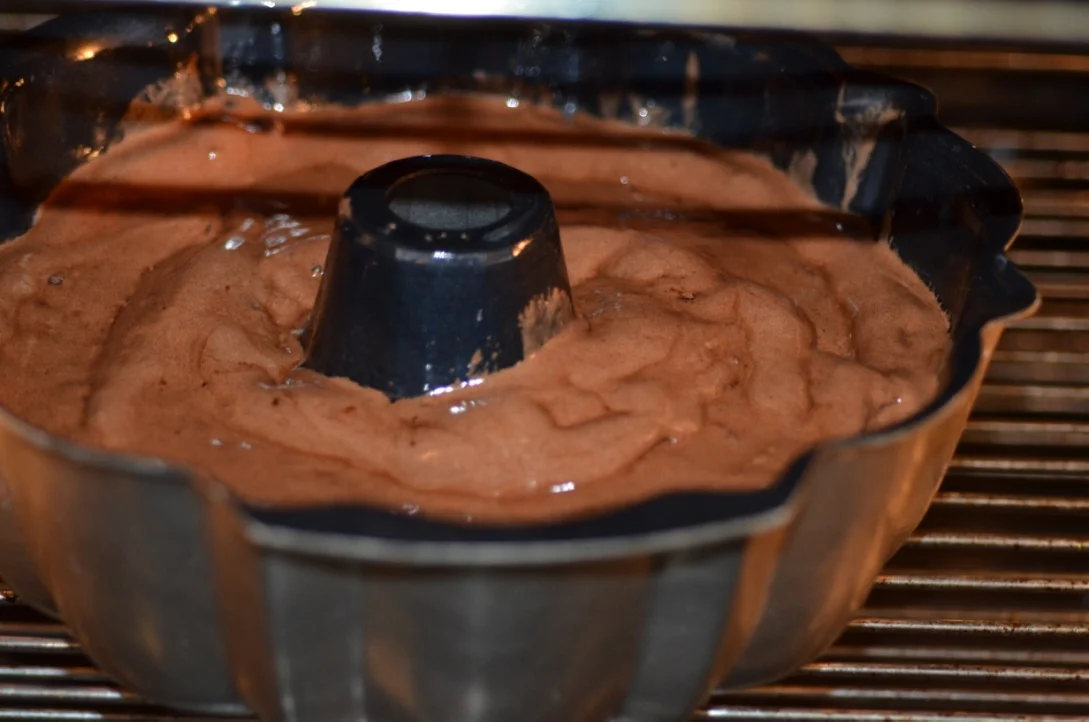 Cake ready to bake
