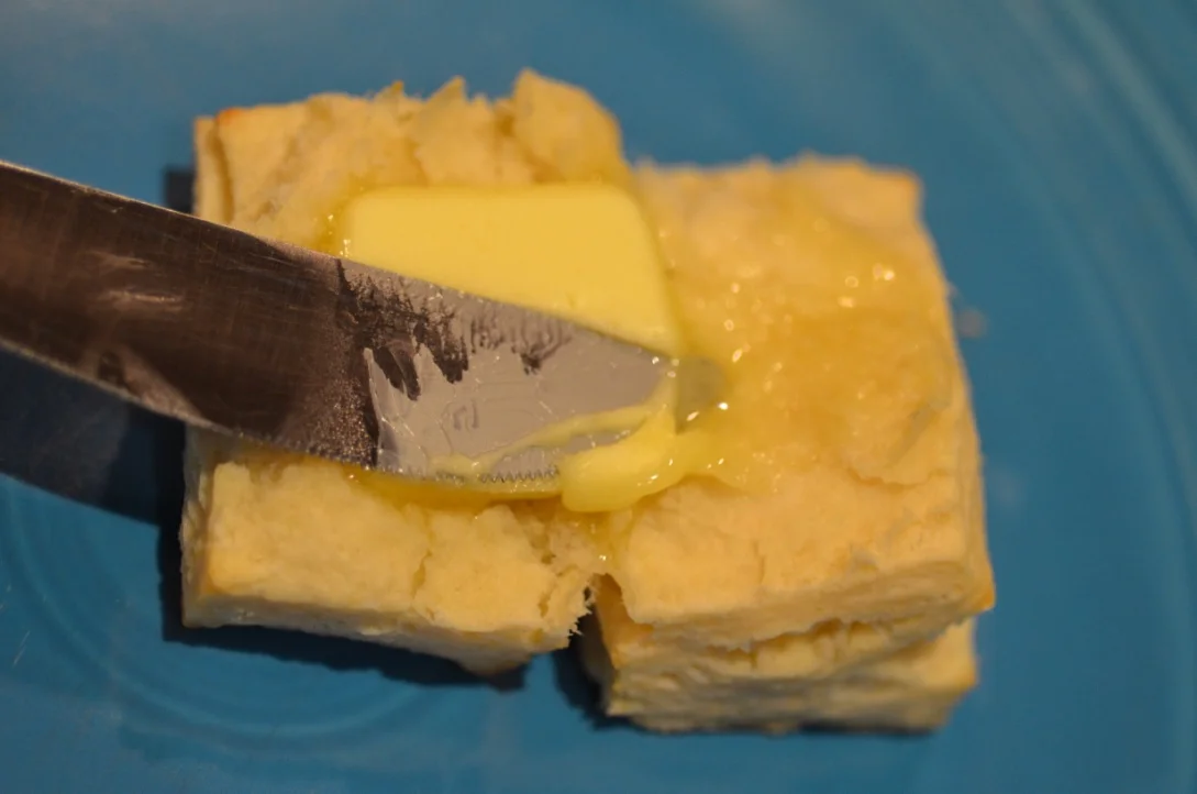I like to add butter to my buttery, flakey biscuits...