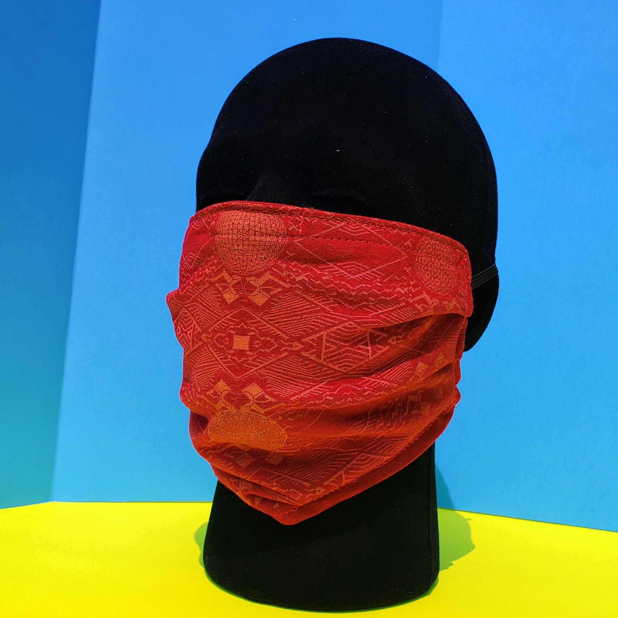 Perspective Mask - Red/Orange