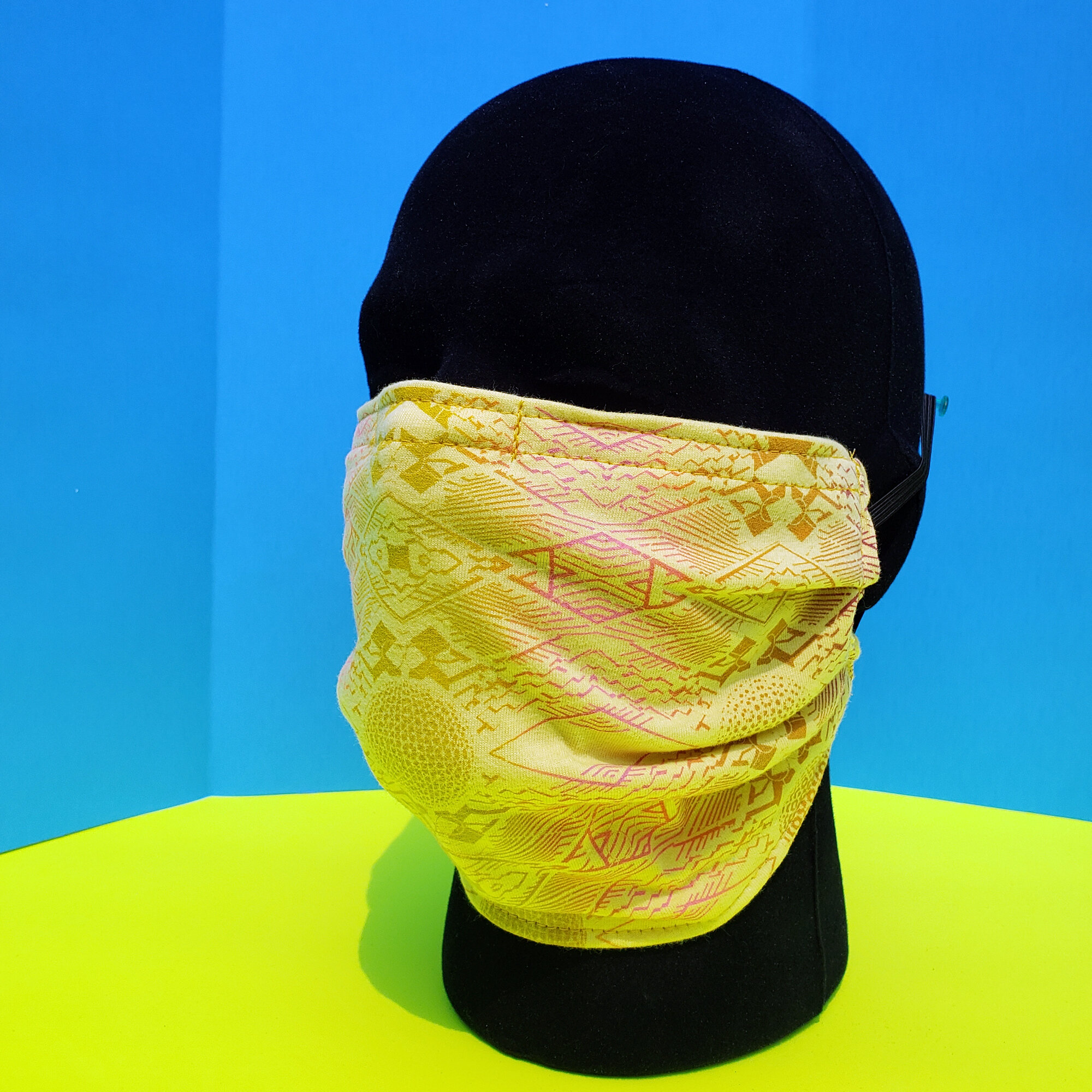 Perspective Mask - Yellow/Orange/Hot Pink