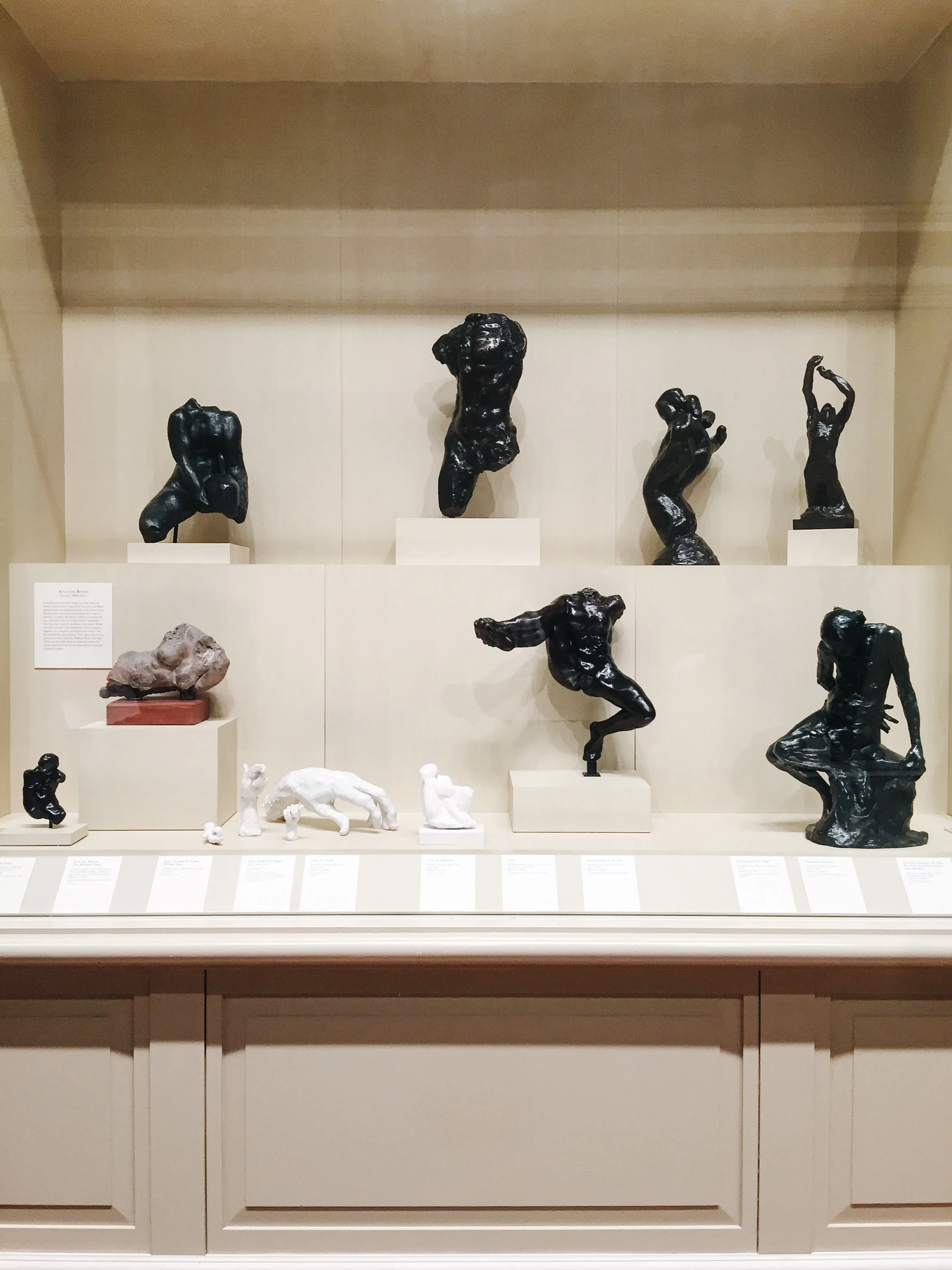 Sculptures by Rodin. 