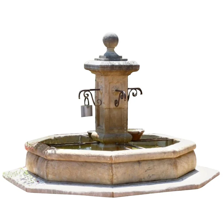 French limestone fountain from Provence