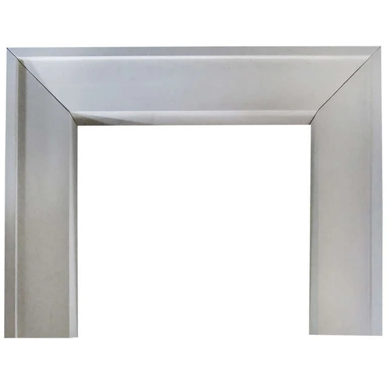 French Contemporary limestone fireplace 21st century