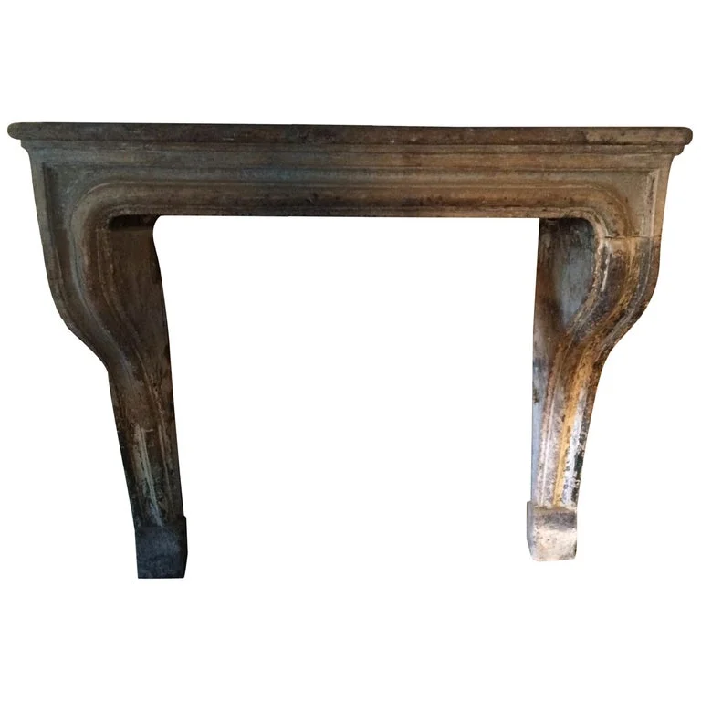 French antique Louis XIV Style fireplace 17th century France