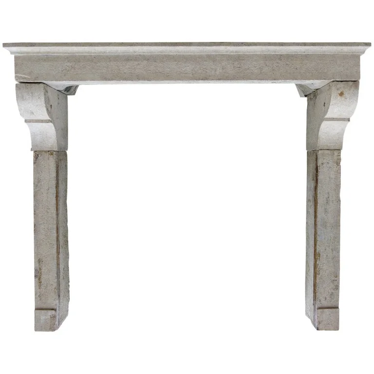 French Antique Countryside Fireplace 19th century France