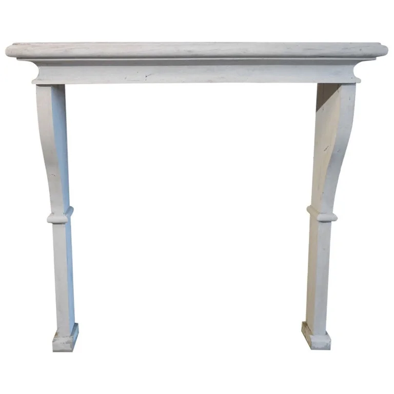 French antique wood fireplace 20th century