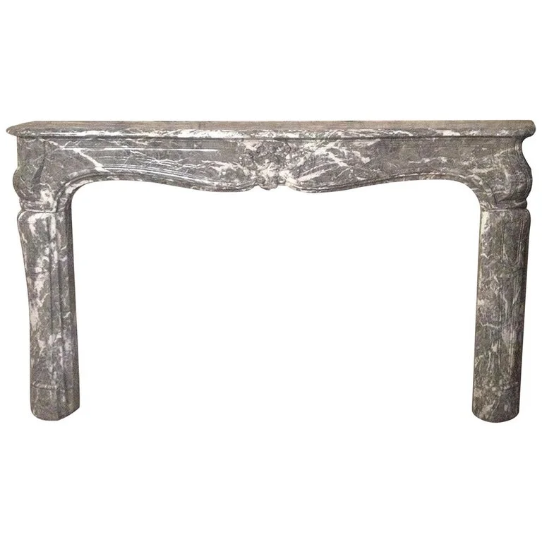 French antique marble fireplace