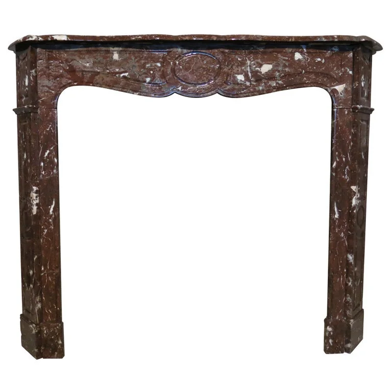 French antique marble fireplace