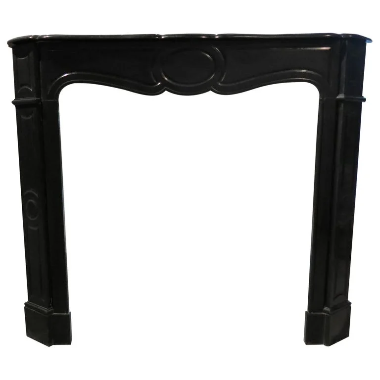 French antique marble fireplace