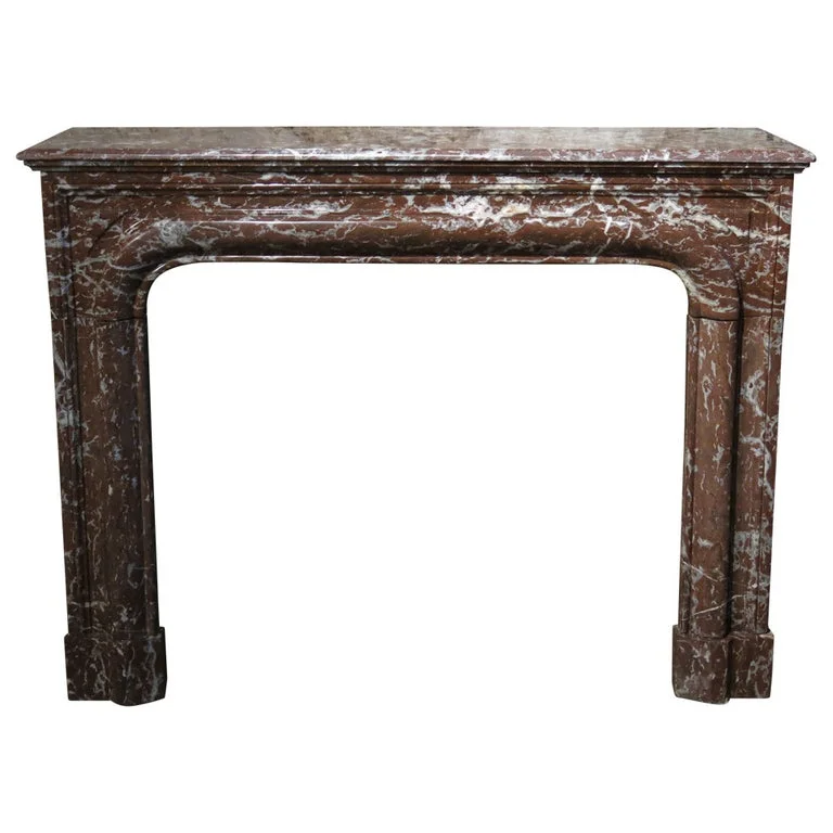 French antique marble fireplace