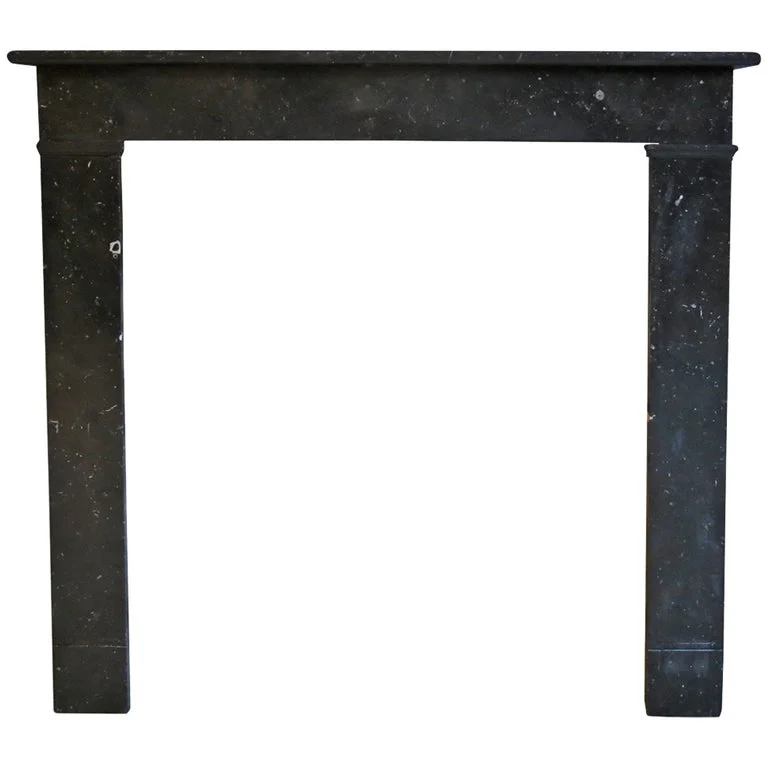 French antique marble fireplace