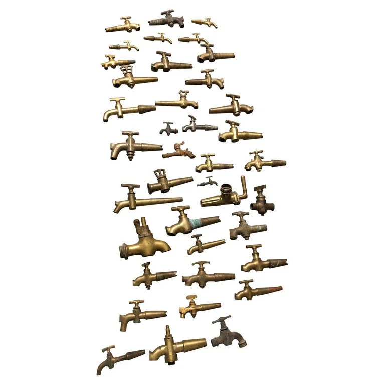 French antique bronze spouts 19th century France