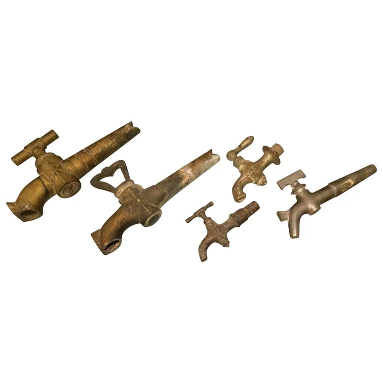 French Antique Bronze Spouts, 19th century, France