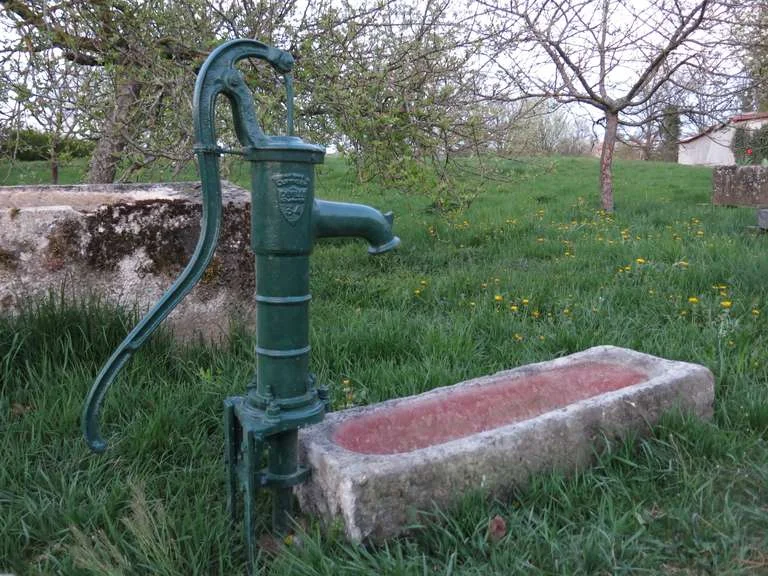 French antique countryside fountain 19th century France