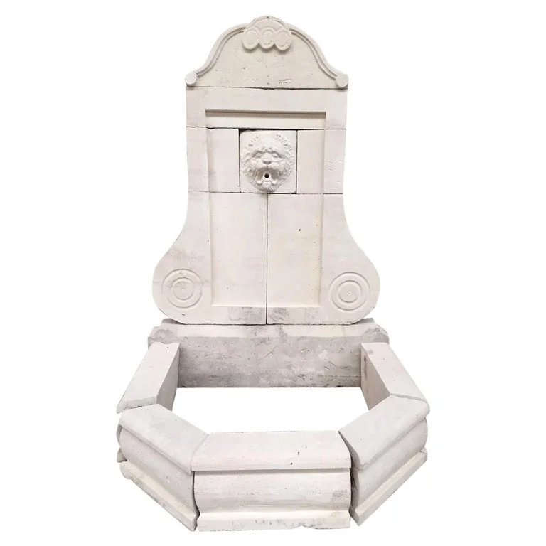 French antique limestone fountain Louis XV Style France