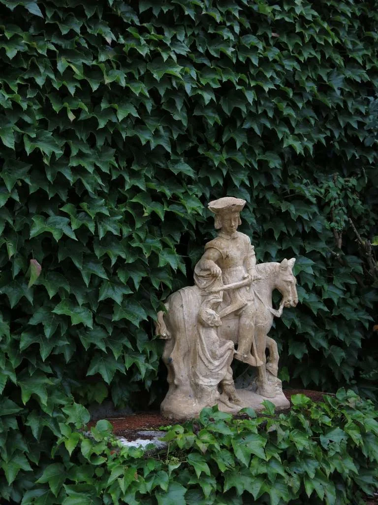 French antique Saint Christophe statue 19th century France