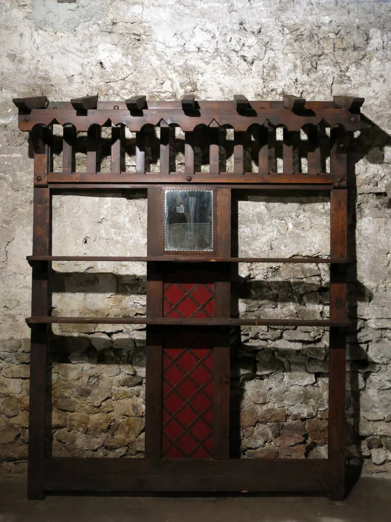 Bookcase wall antique in wood 19th century from France