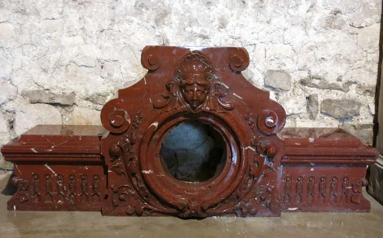 French antique marbre fireplace top 19th century France