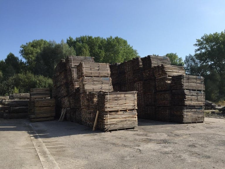 French antique wood oak flooring 20th century France