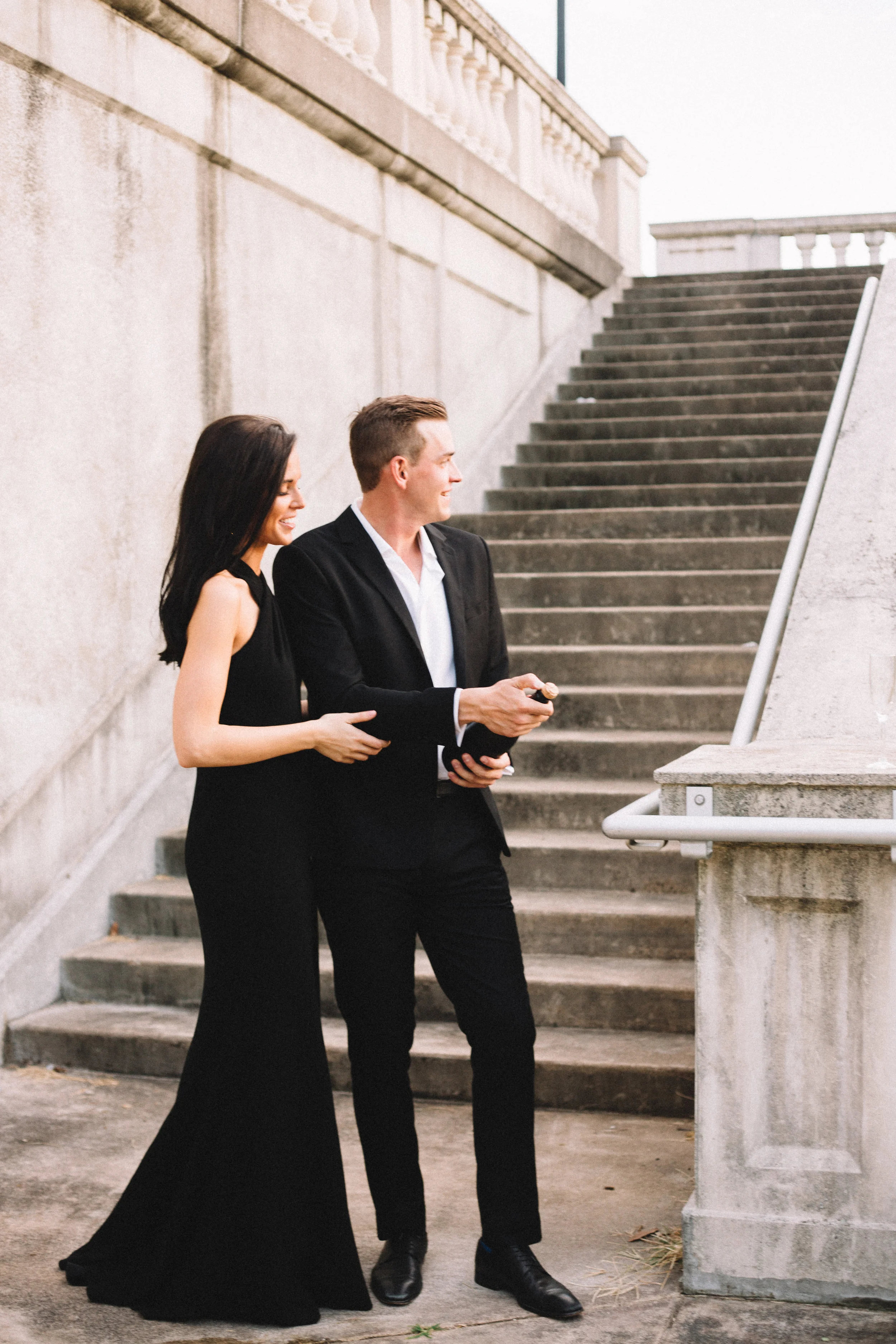 An elegant St. Louis, Mo engagement session with Ashley Pieper Photography. Cristina and Will are a match made in heaven. They are giggly and fun and totally in love! St. Louis based traveling and destination wedding photographer for the genuine and creative couple in love.