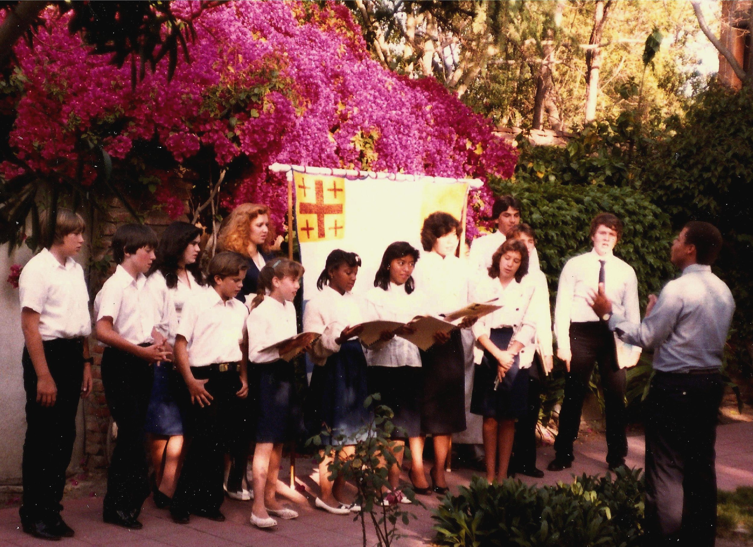Historic Photo Schola Youth at Mission San Juan Capistrano 1984