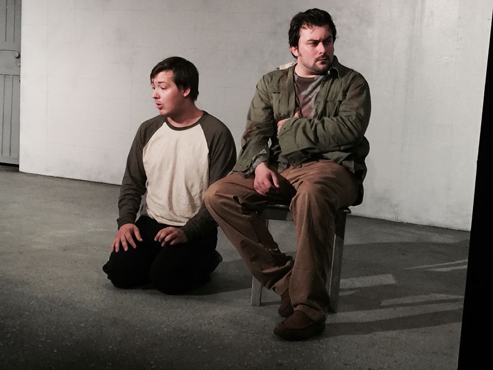 The Pillowman, Michael played by Kyle Kirkpatrick, and Katurian played by Kirk Gostkowski.jpg