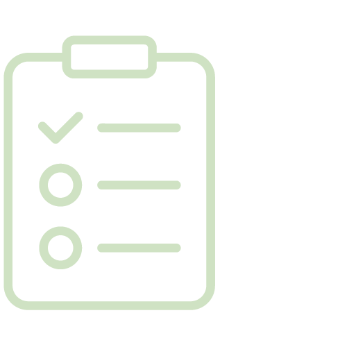 Clipboard with checkbox and two radio buttons