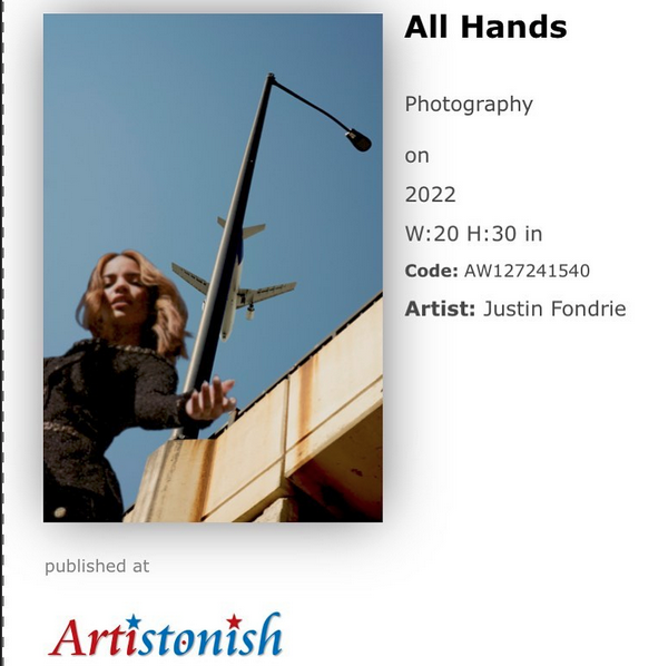 Image 'All Hands' Published in Artistonish Magazine