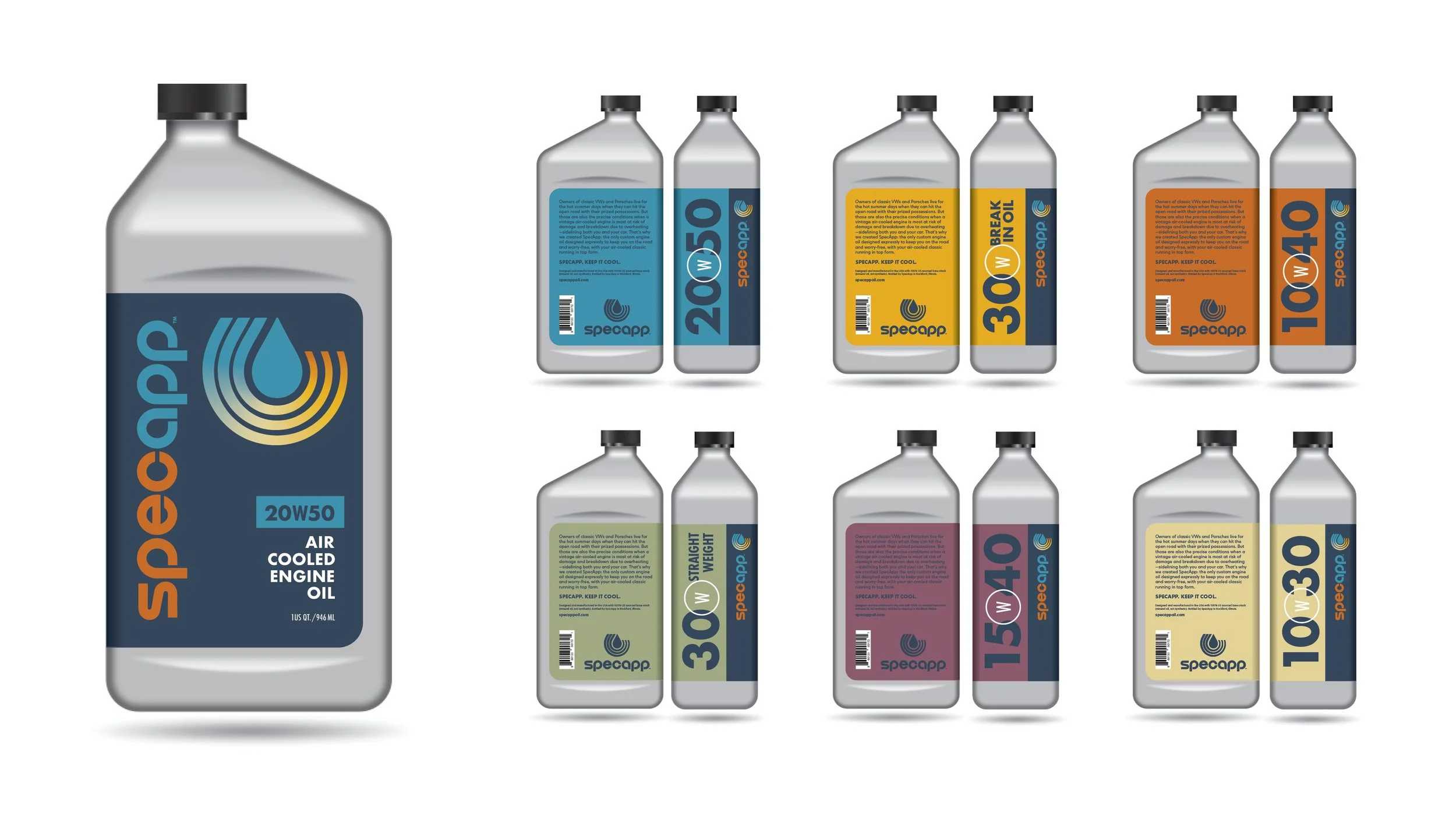 Oil bottle label design