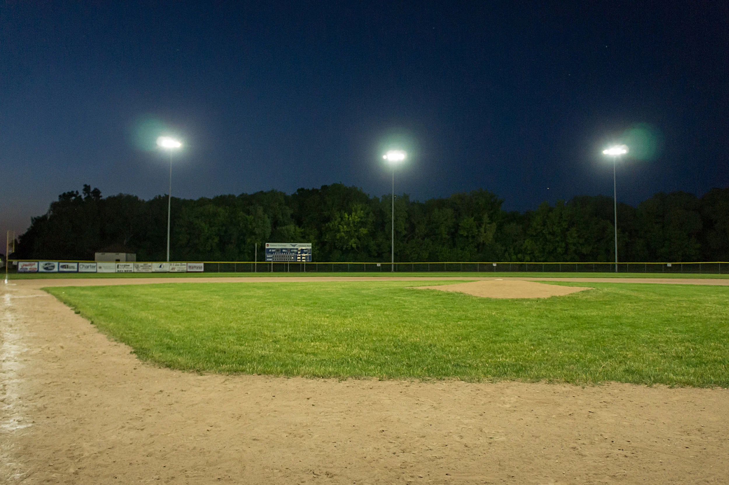 Baseball Field LED Project, After Completion
