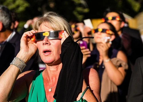 "The only safe way to look directly at the uneclipsed or partially eclipsed sun is through special-purpose solar filters, such as “eclipse glasses” or hand-held solar viewers."
