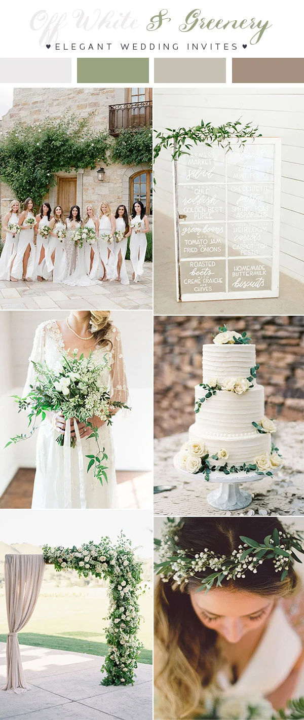 Greenery has taken place of a lot of floral trends recently, also check out the caligraphy etching on glass, that will also catch your eye this spring.