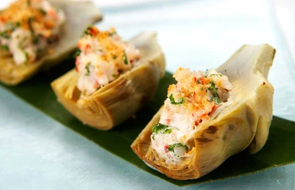 Breaded or stuffed artichokes are a great way to add some crunch to your cocktail hour.