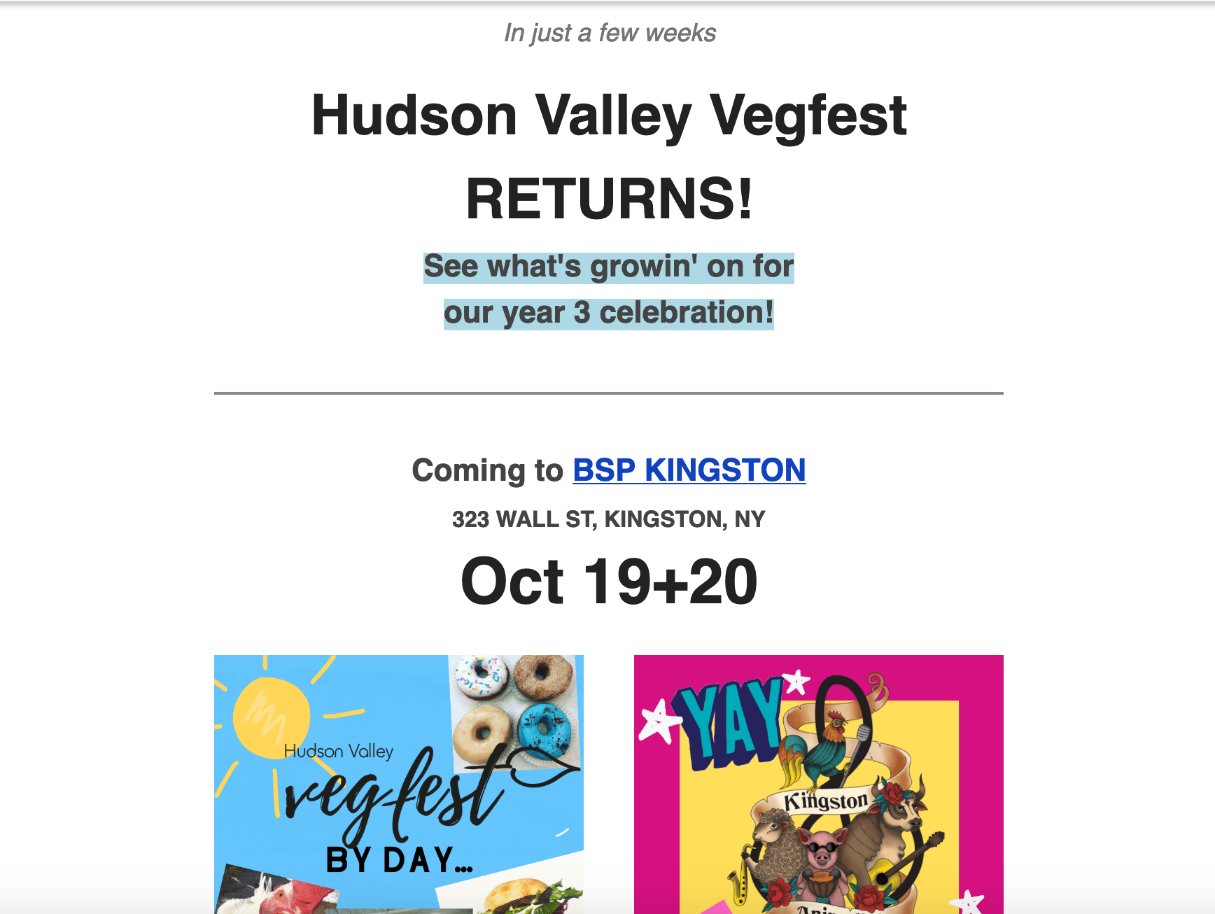 SEPTEMBER 2019 Email Newsletter - We're Off and Running!