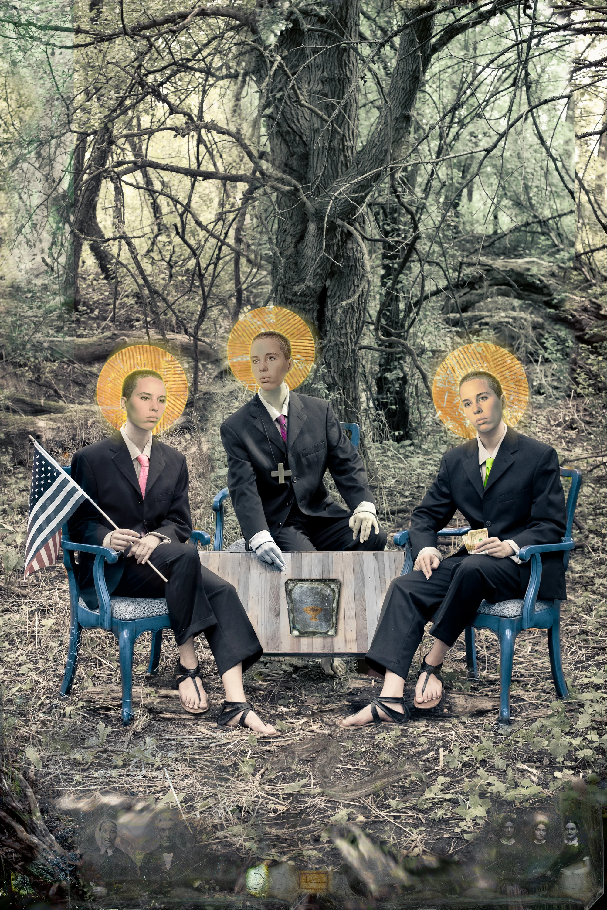 Three Angels with Abraham and Sarah, Winfield Mounds
