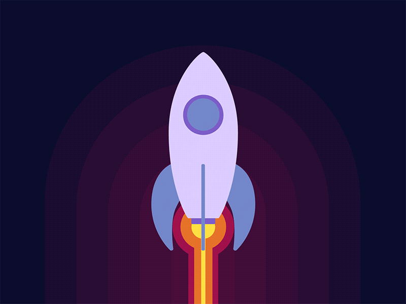 Space Rocket - Mike Mirandi - Animation & Design.