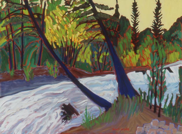 The Hondo River in Flood, Oil, 30"x40"