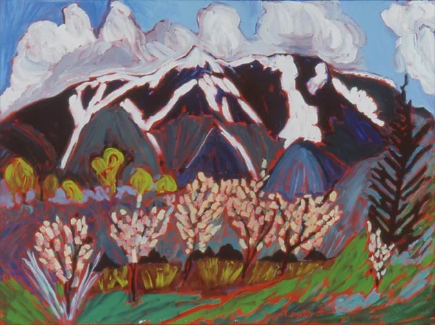 Late Spring Snow At Toas Mountain, Oil, 30"x40"