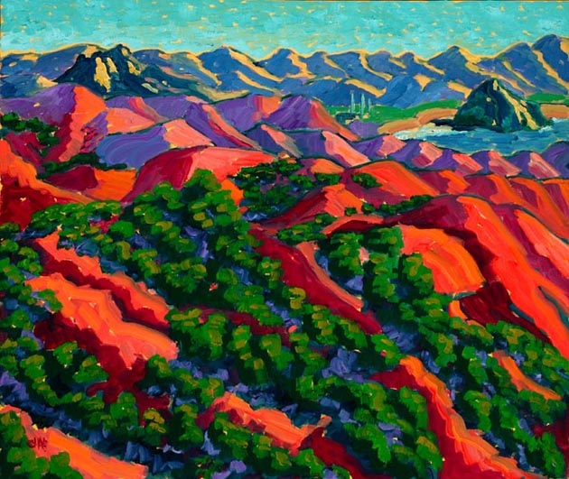 A View to Morro Rock, Oil, 30x36