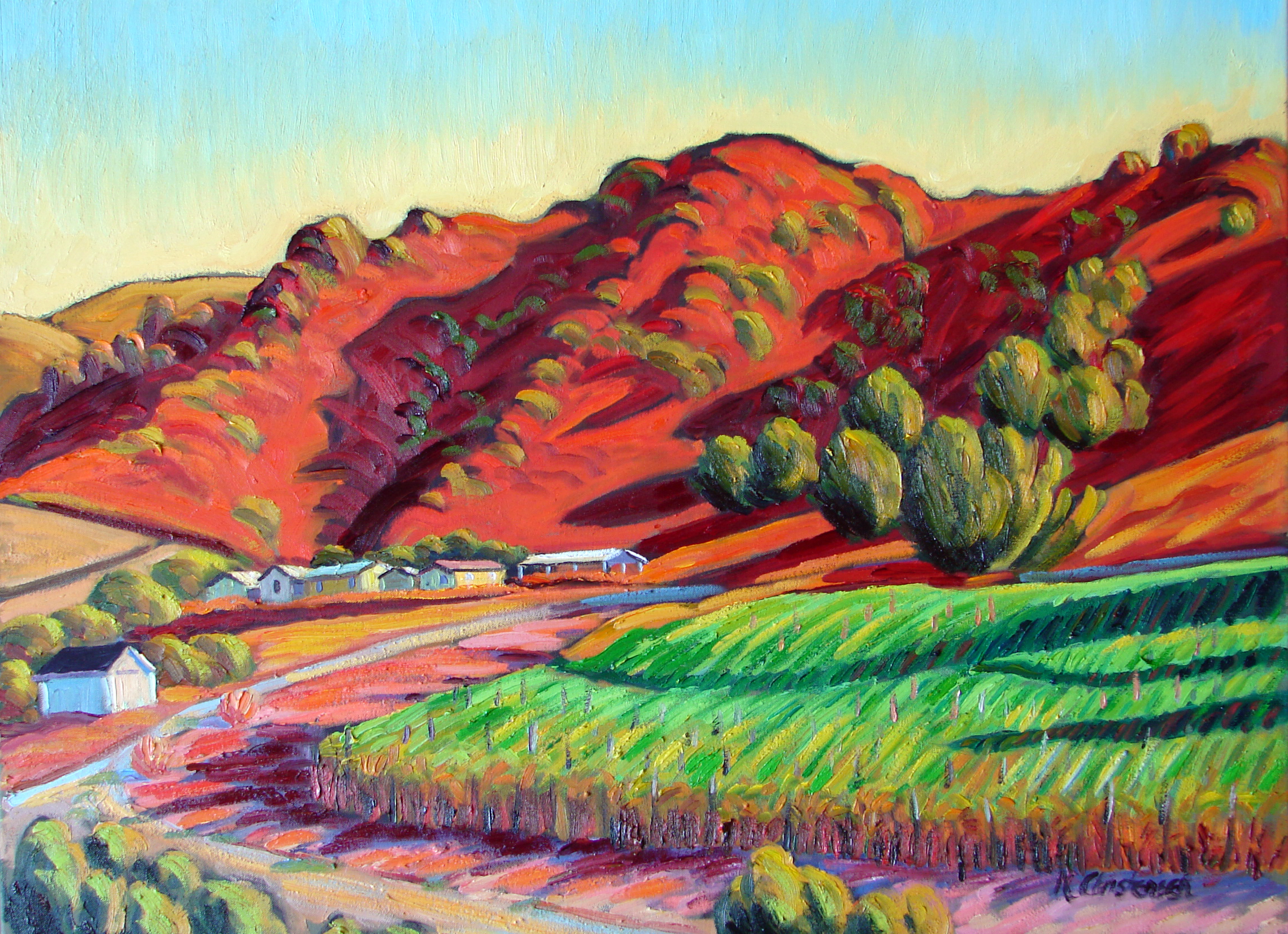 Red Hills at Sunset, 30x40