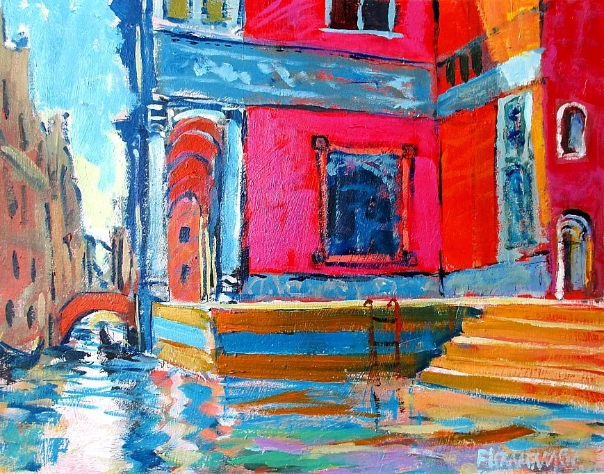 VENEZIA Acrylic/Paper 24" x 18"