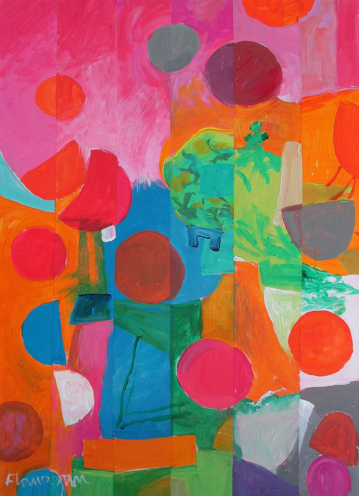 LA CARNAVALE Acrylic/Paper 24" x 18"
