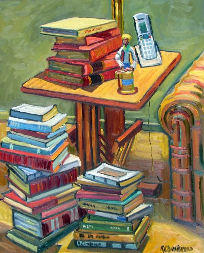 Books and Statue 30x24.JPG