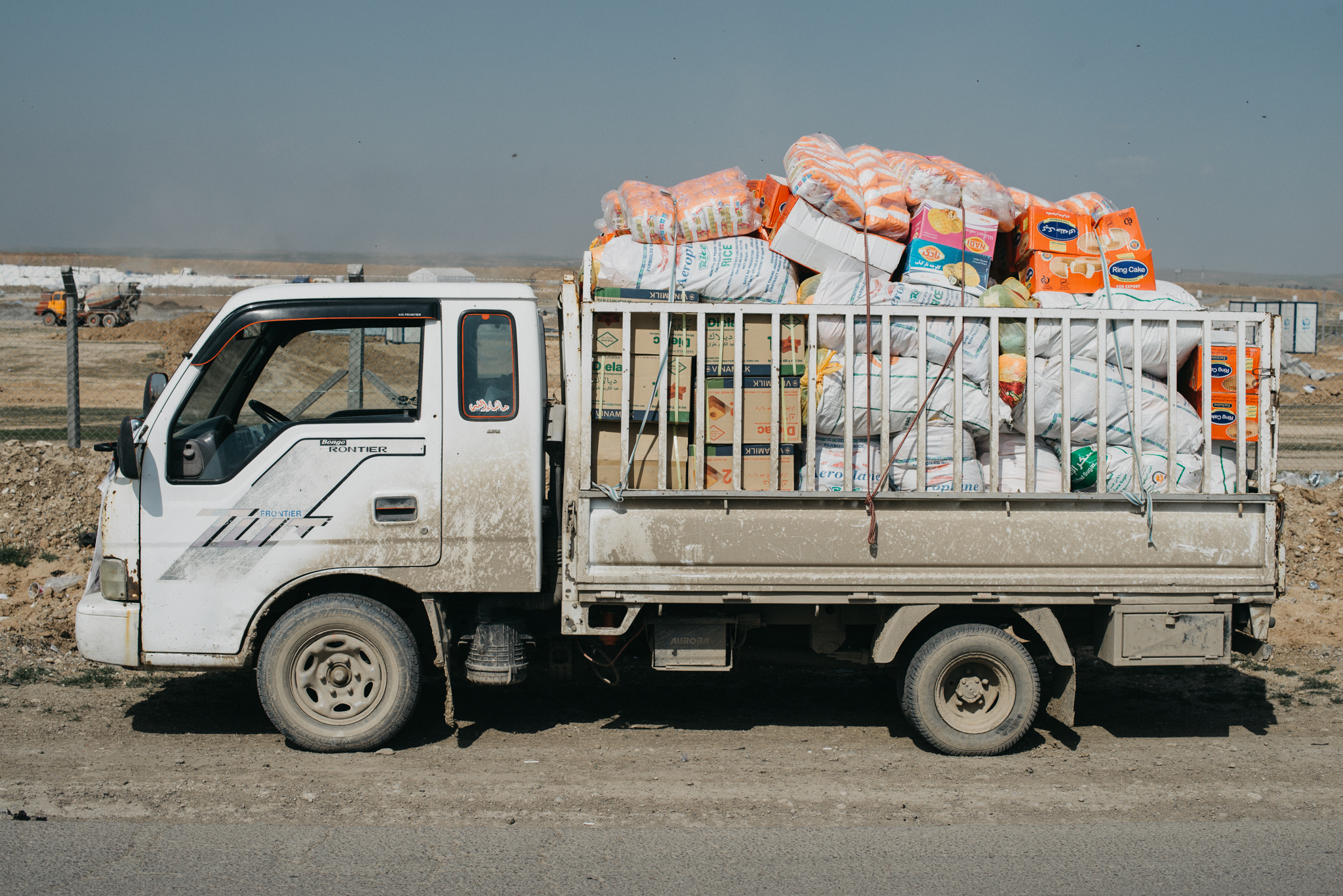  On our first day we brought 5 trucks full of emergency relief to Western Mosul.&nbsp; 