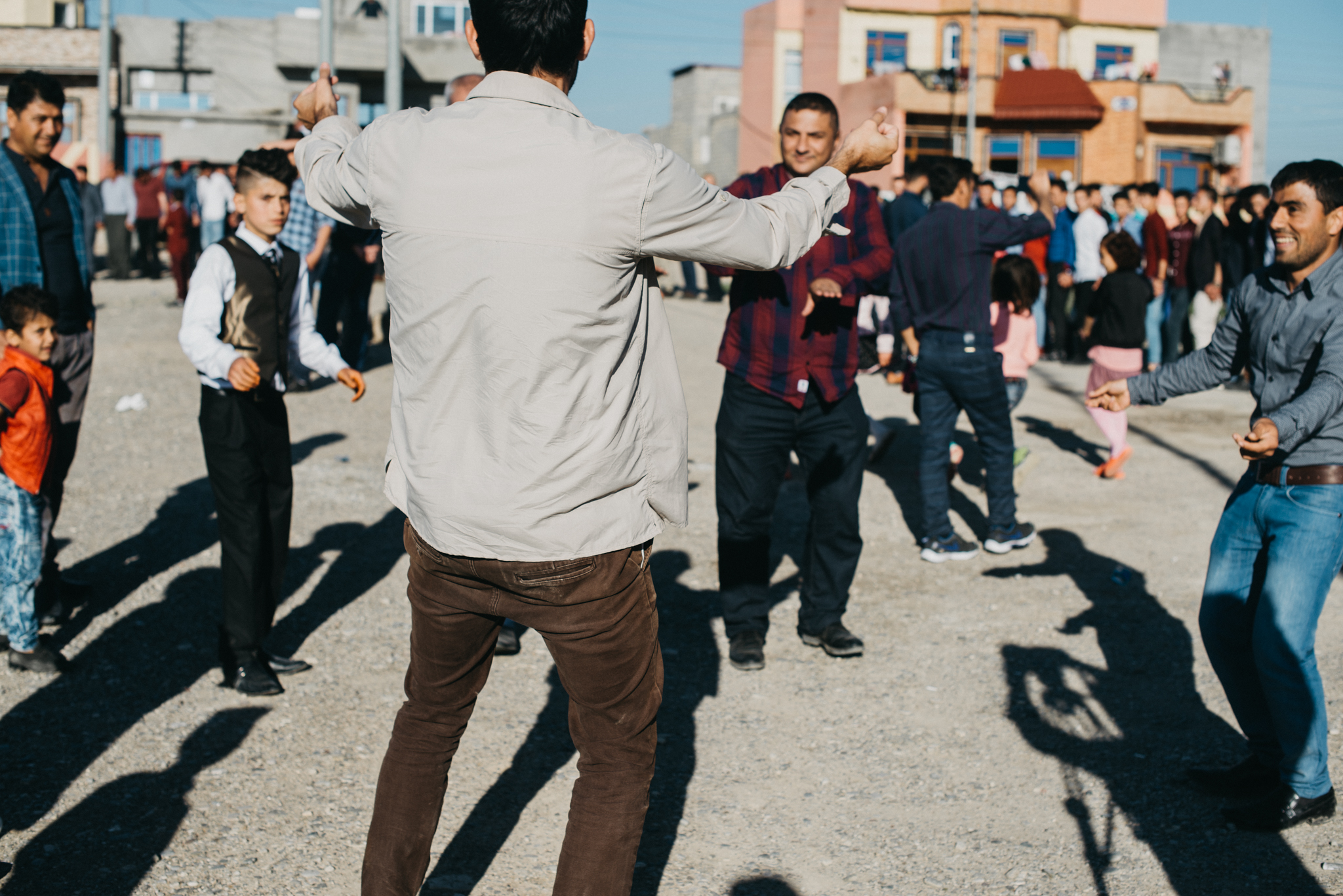 We even crashed a Yazidi wedding. I have never seen a more wild dance party. Of course I had to jump in. 