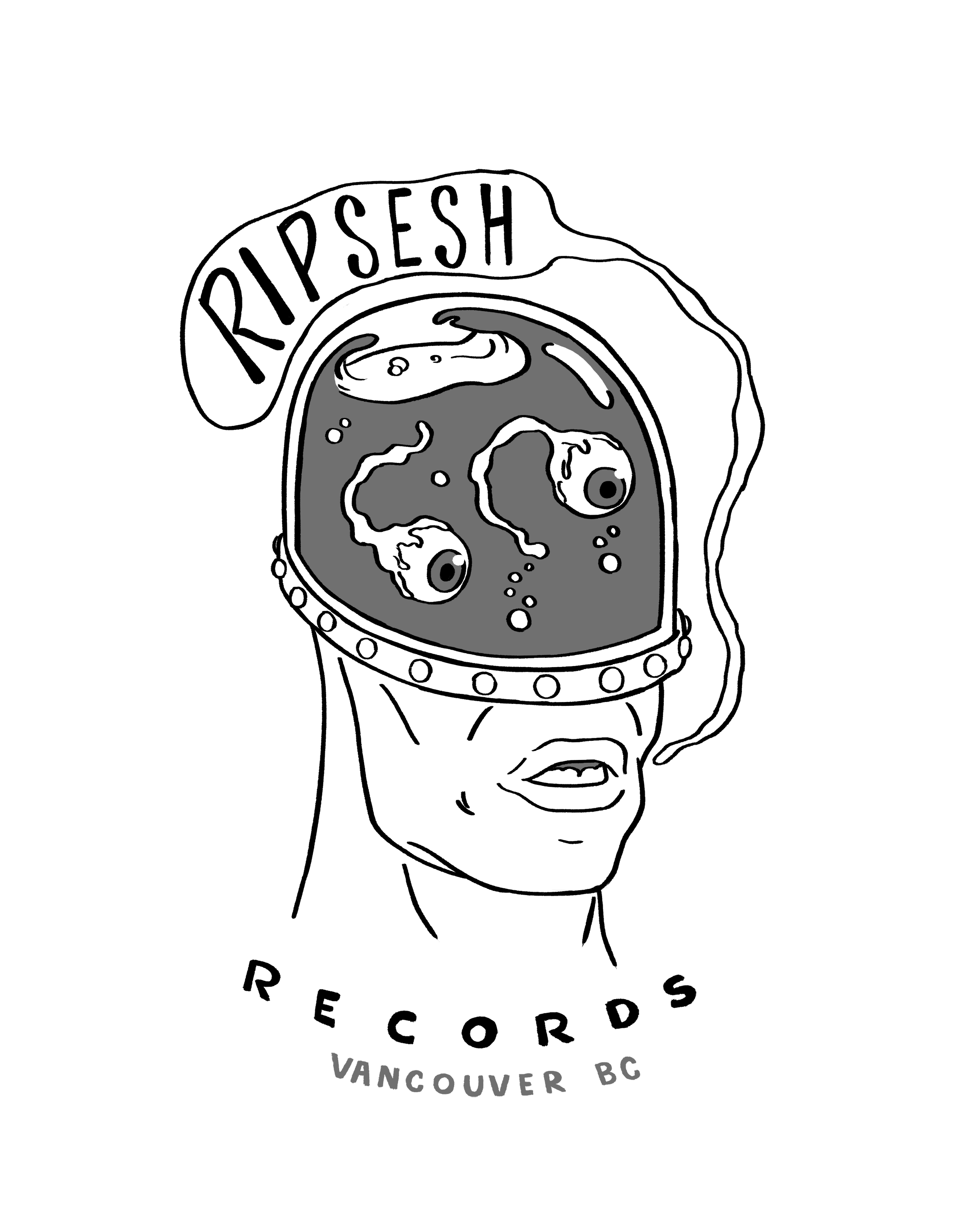 Artwork for Vancouver indie label RIPSESH RECORDS 