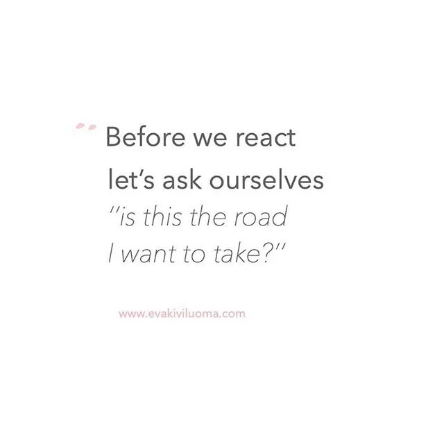 Once we are down the road of a certain reaction it’s hard to change its course..
⠀⠀⠀⠀⠀⠀⠀⠀⠀
That’s why catching ourselves before going down the old patterns of unconscious reactions (which we know cause us & sometimes others harm) is s
