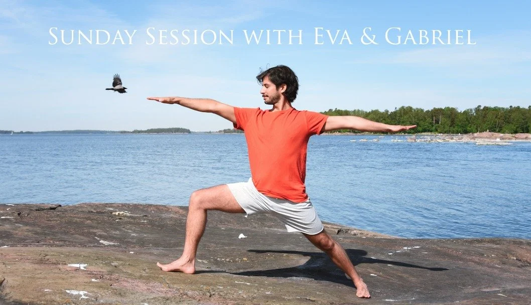 Monthly online yoga class w Eva &amp; Gabriel