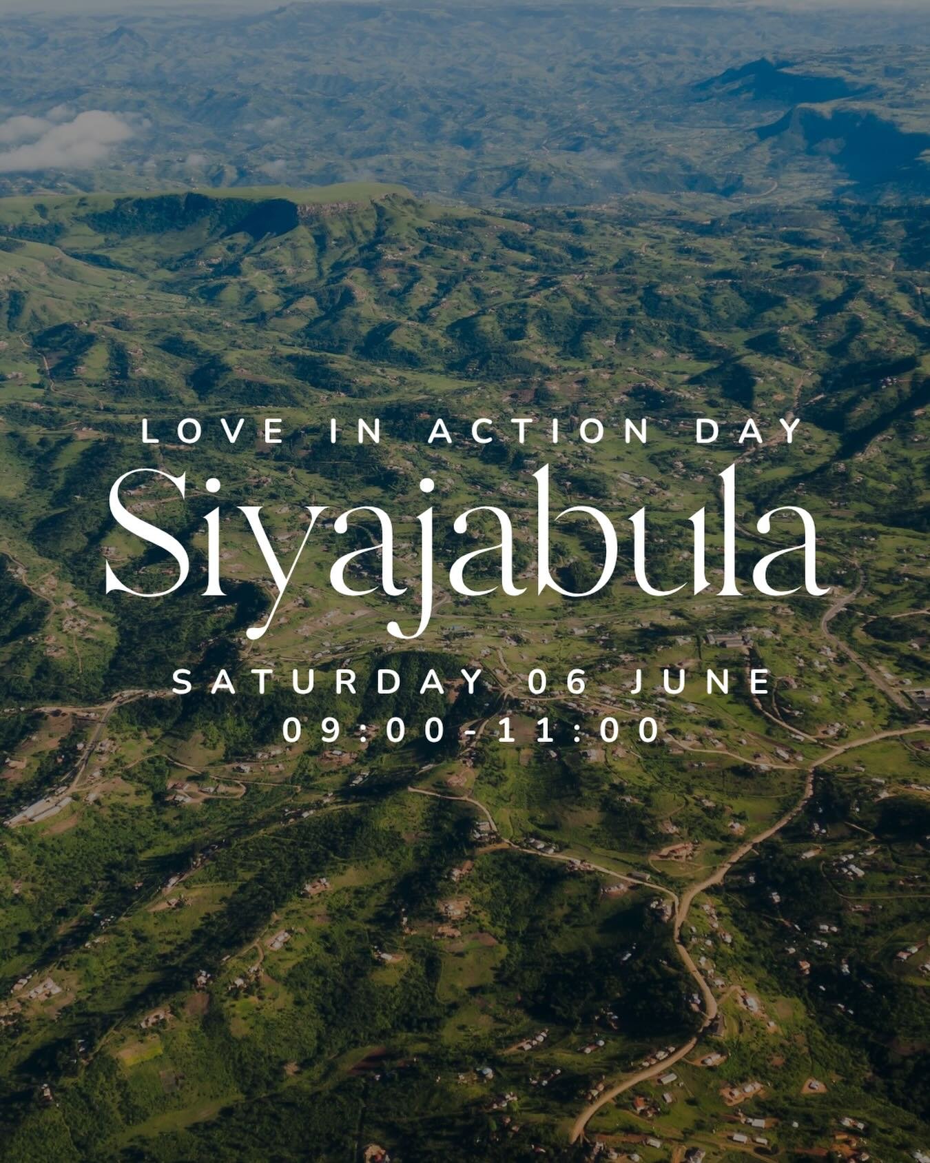Join us at Siyajabula for Love In Action Day this Saturday as we help serve and build with Siyajabula Trust Children&rsquo;s Home. We&rsquo;re excited to get involved with what God is doing there