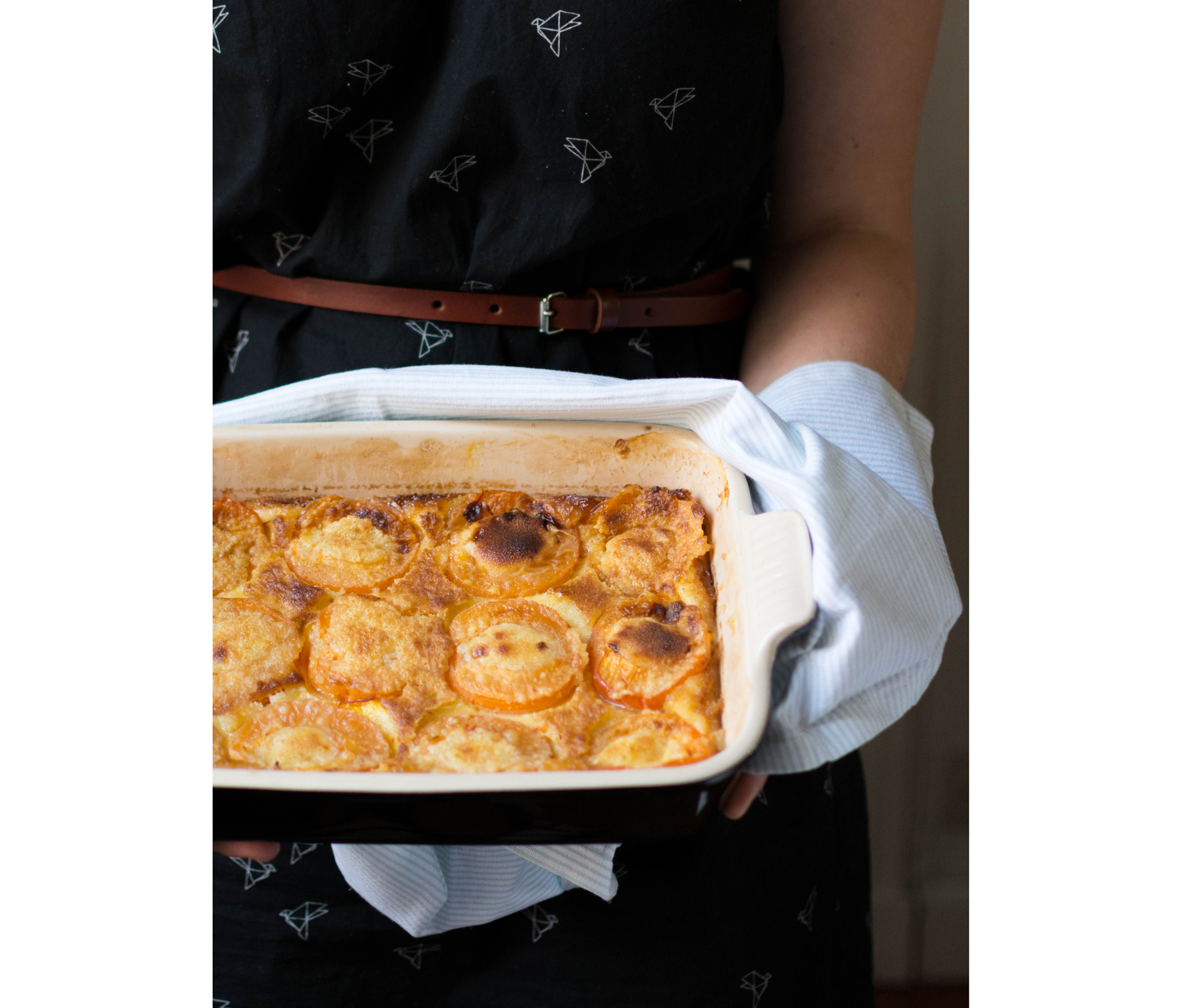 apricot saffron clafoutis